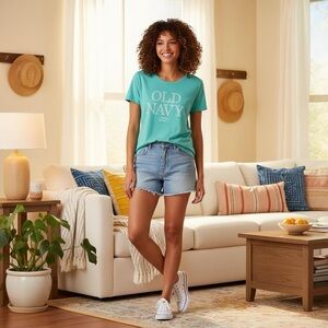Old Navy, core logo Bridgehampton mint greenT-shirt, size XL